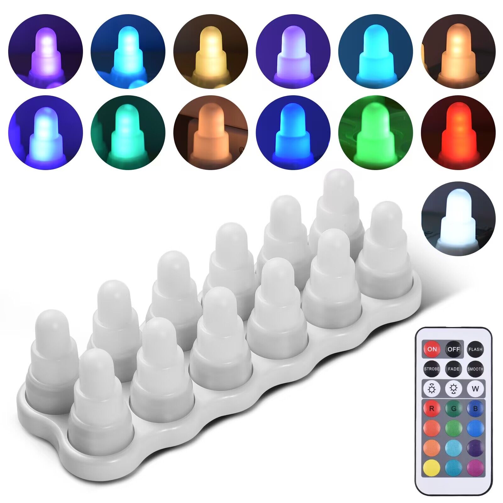 Set di 12 Candele LED RGB Rica - Candle Zero recensione e prezzo