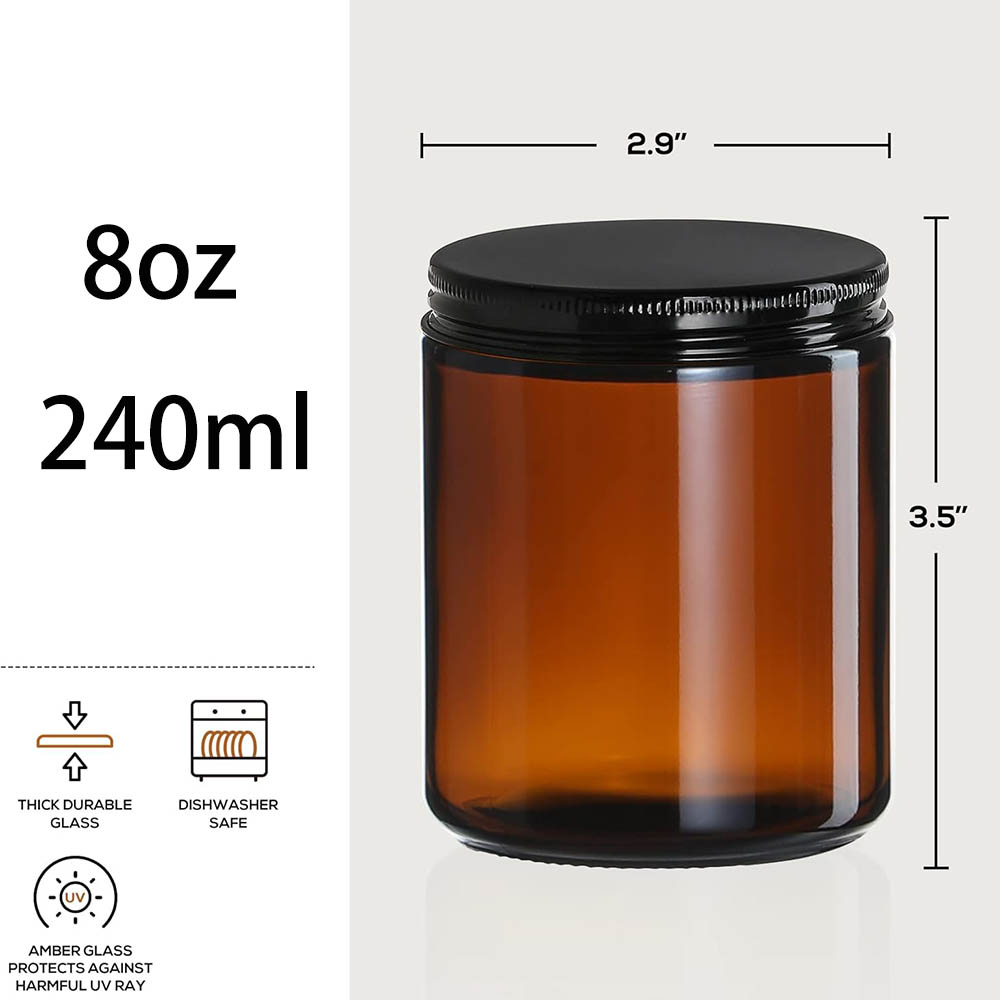 Barattoli in Vetro Ambrato da  - Candle Zero recensione e prezzo